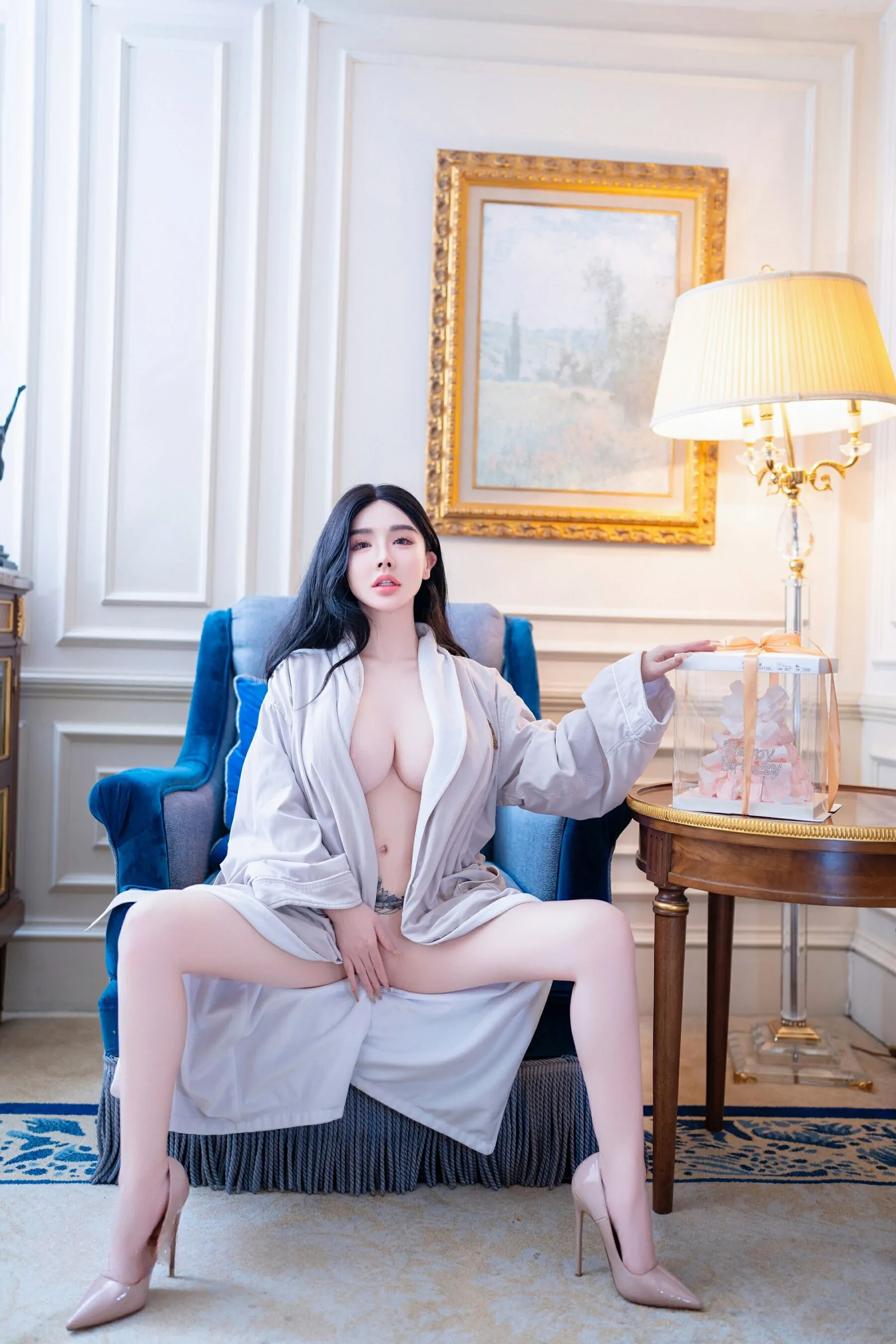 xiuren秀人网福利潘娇娇大尺度私拍写真人体蛋糕